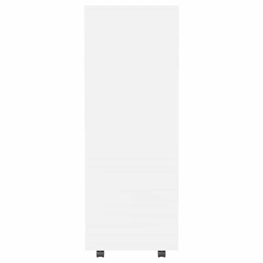 Klædeskab 80x40x110 cm konstrueret træ hvid - number 6.