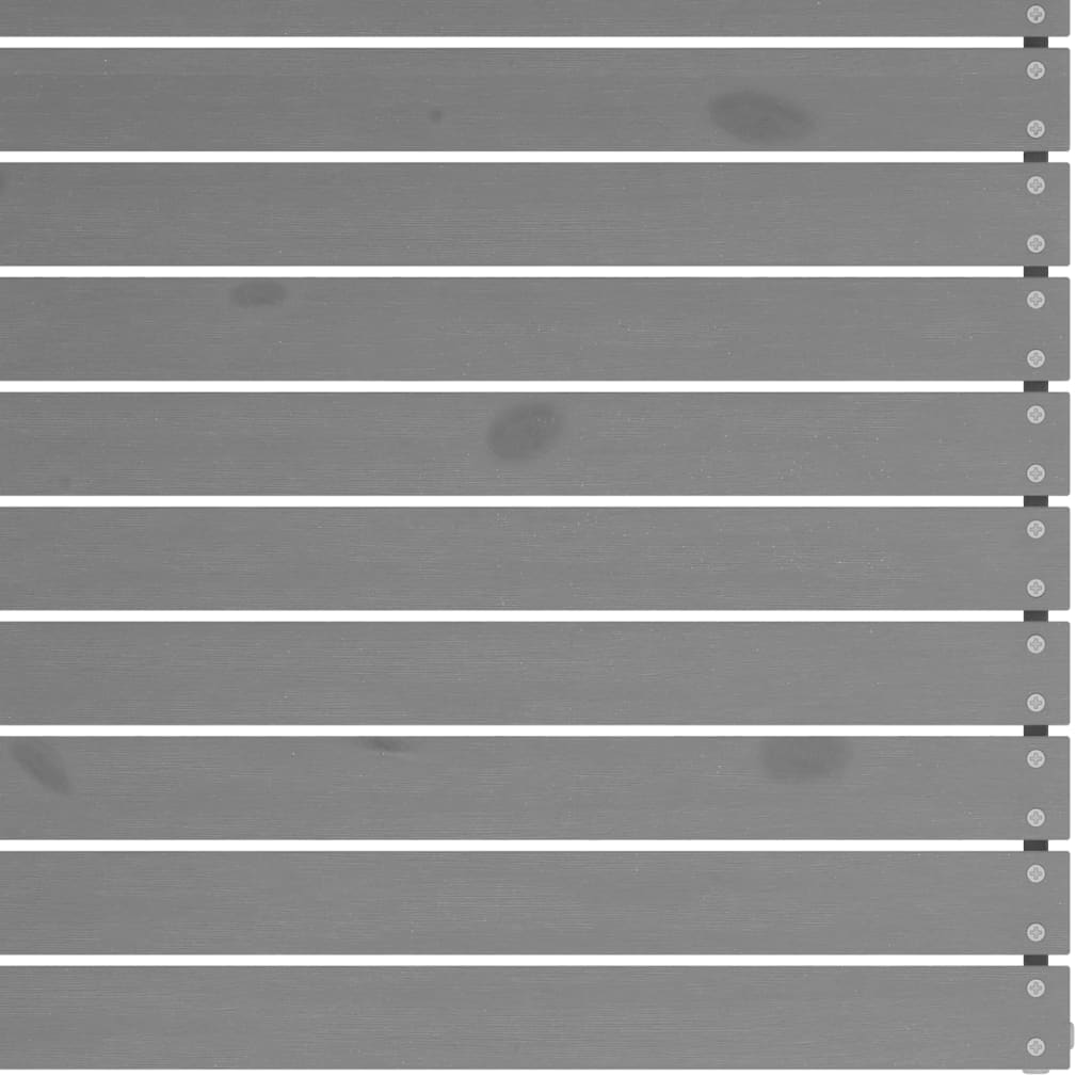 2-personers havesofa massivt fyrretræ grå - number 6.