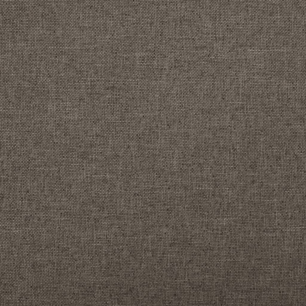 Sammenleggbare oppbevaringspuffer stk. kunstig lerret - brun, 2 - number 8.