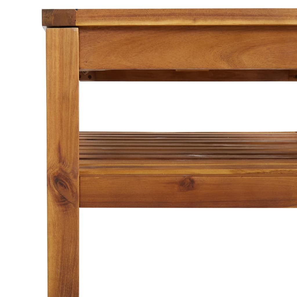 Set da giardino 9 pezzi con cuscino in legno massello di acacia - grigio scuro, 4x parte angolare + 4x parte centrale + tavolo, 1 - number 7.