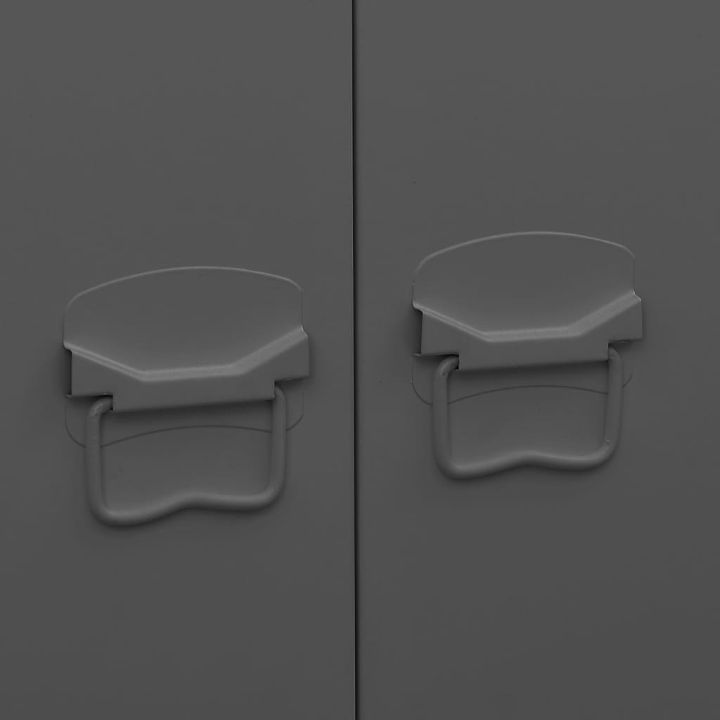 Klædeskab 90x50x180 cm metal antracitgrå - number 9.