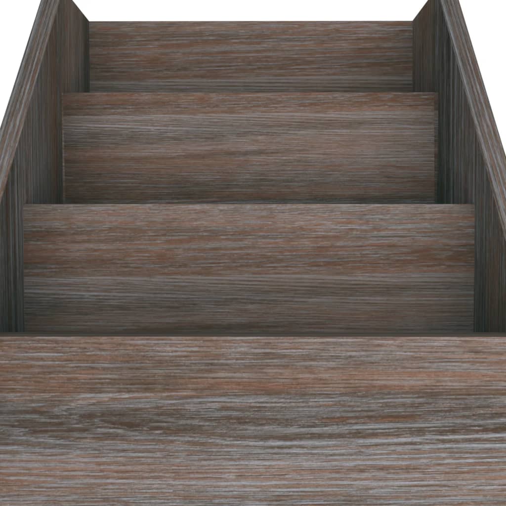 Magasinreol 71x30x78,5 cm konstrueret træ - grå og sonoma-eg, 1 - number 6.