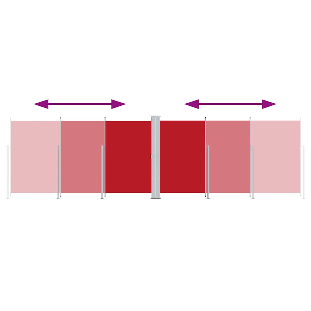 Rolo bočna tenda - crvena, 200 x 600 cm, 1 - number 3.