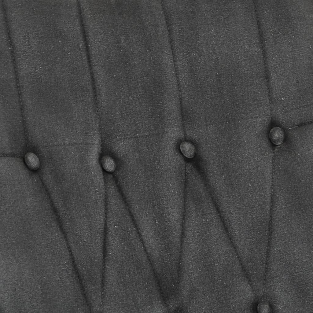 Gyngestol med fodskammel vintagelærred - sort, 1, lærred - number 6.