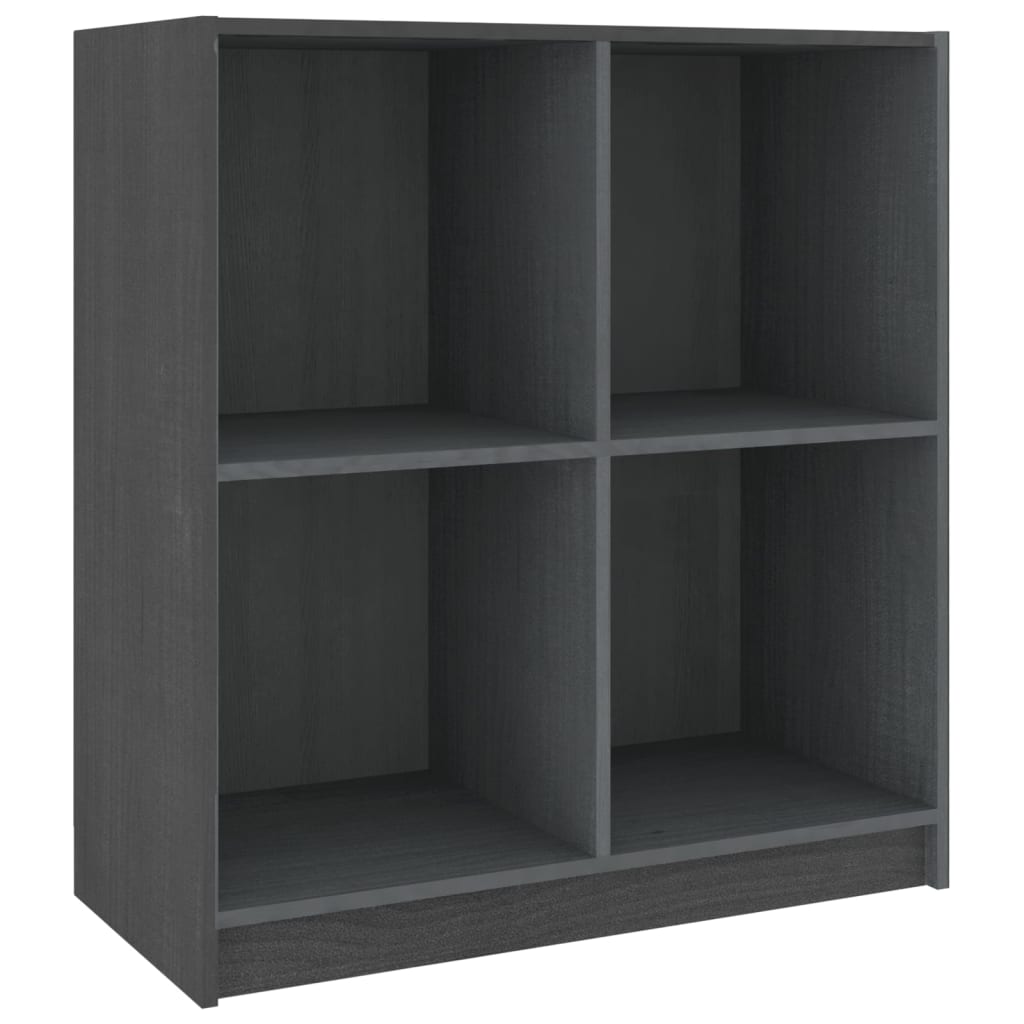 Skænk 70x33x76 cm massivt fyrretræ grå - number 2.