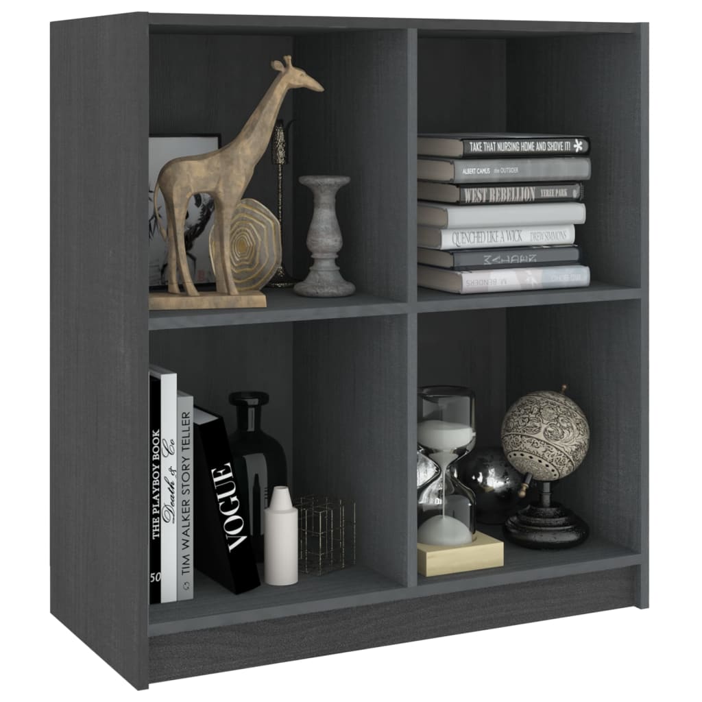 Skænk 70x33x76 cm massivt fyrretræ grå - number 4.