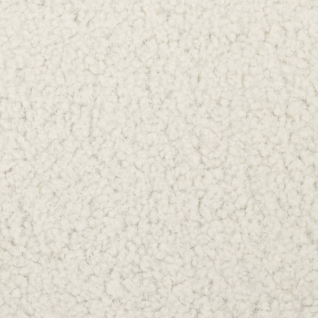 Rund puf fleece hvid - number 5.