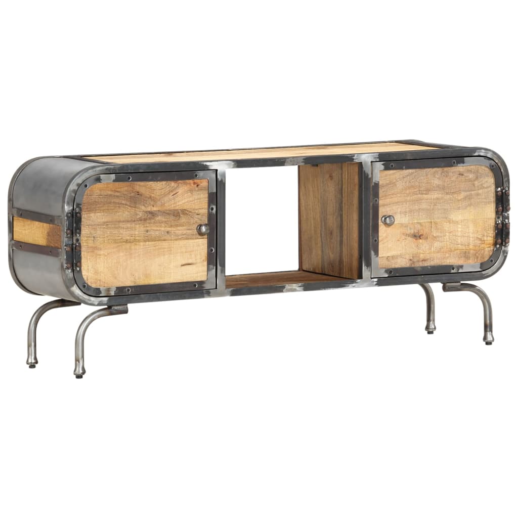 Tv-bord 110x30x42 cm massivt mangotræ - number 12.