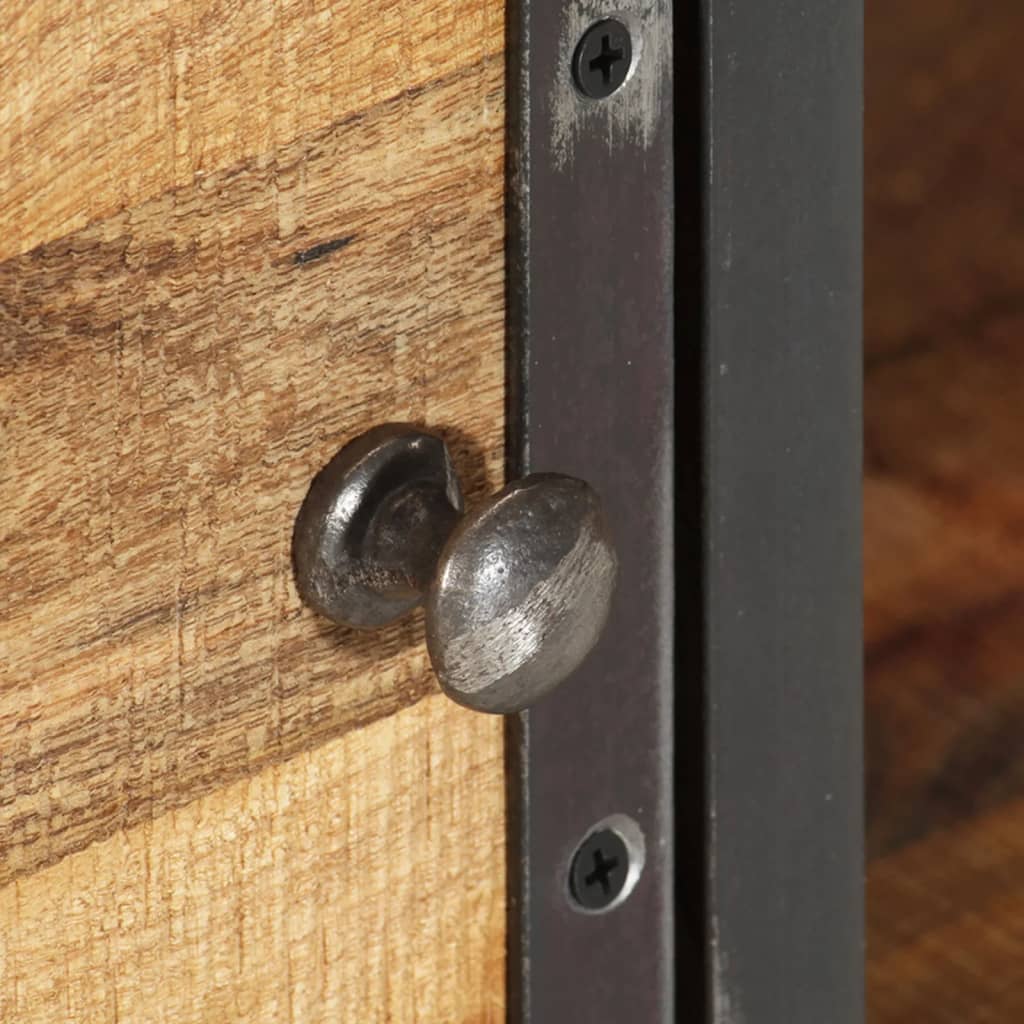 Tv-bord 110x30x42 cm massivt mangotræ - number 8.