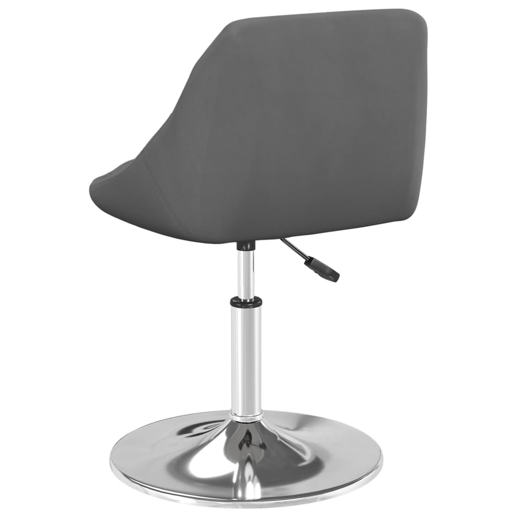 Swivel dining table chairs pcs. velvet - light grey, 6 - number 5.