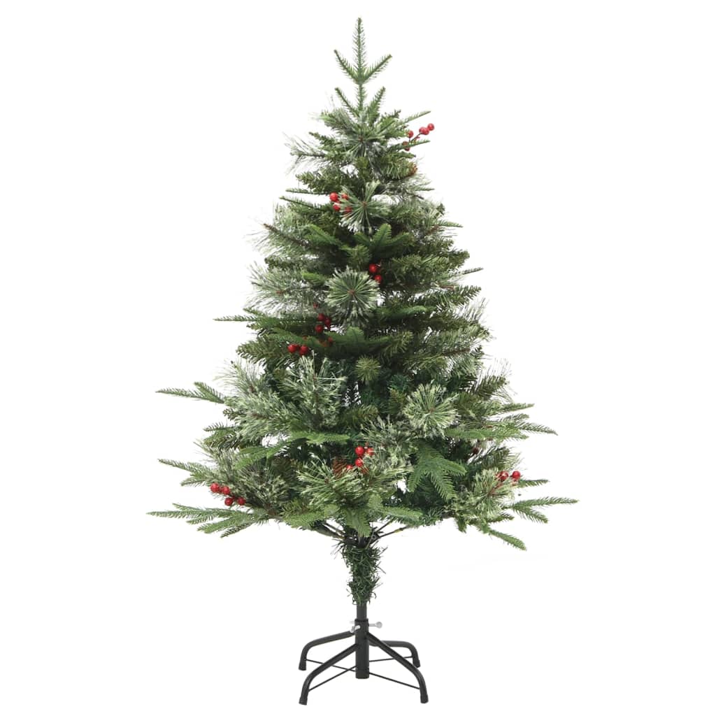 Christmas tree with pine cones and light pvc and pe 150 cm green - number 3.