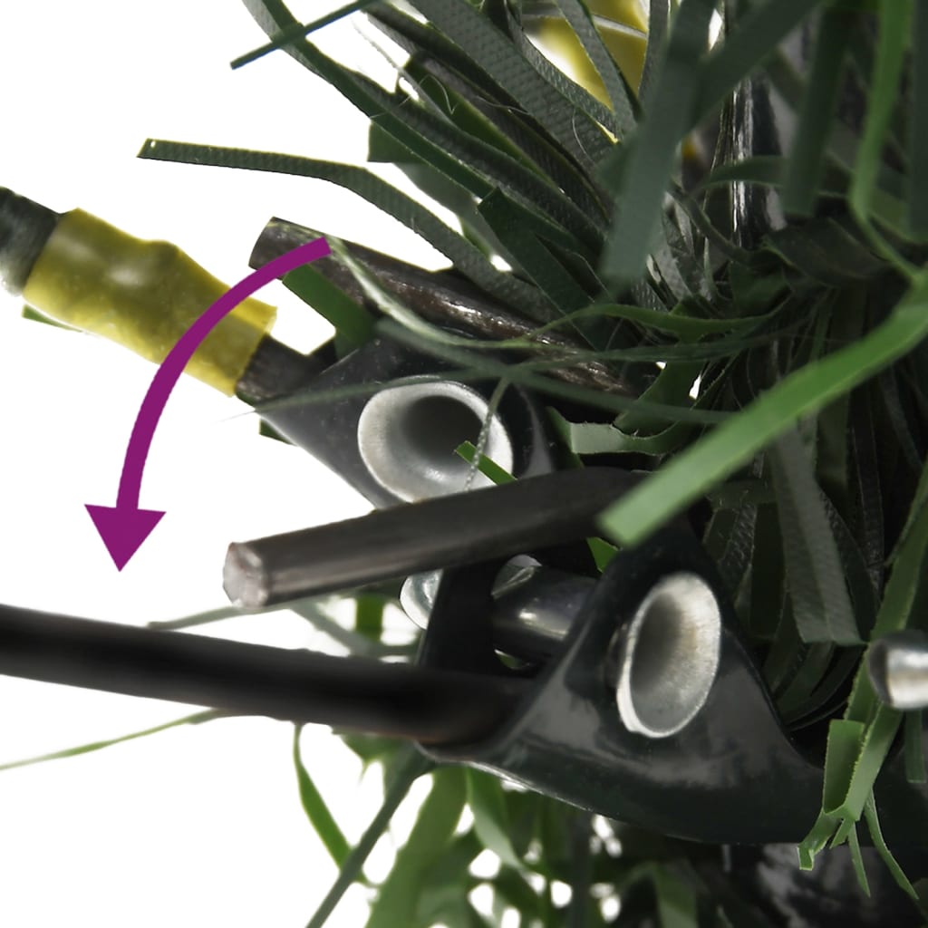 Christmas tree with pine cones and light pvc and pe 150 cm green - number 6.