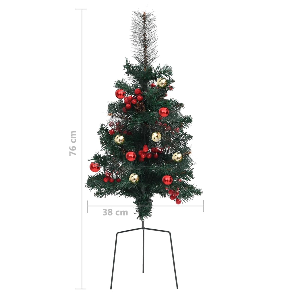 Sapins de noël artificiels 2 pcs. 76 cm pvc - number 7.