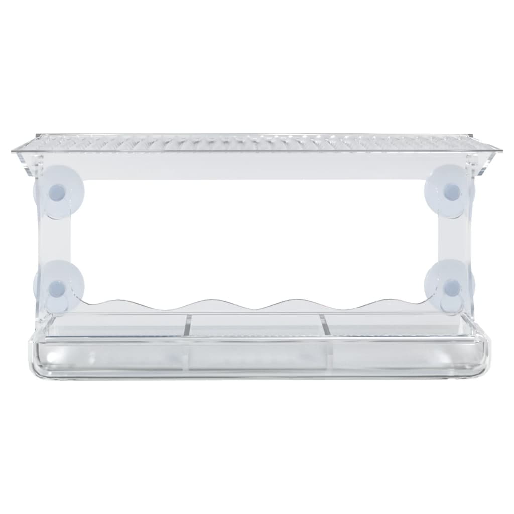 Foderautomater til vindue 2 stk. 30x12x15 cm akryl - number 4.