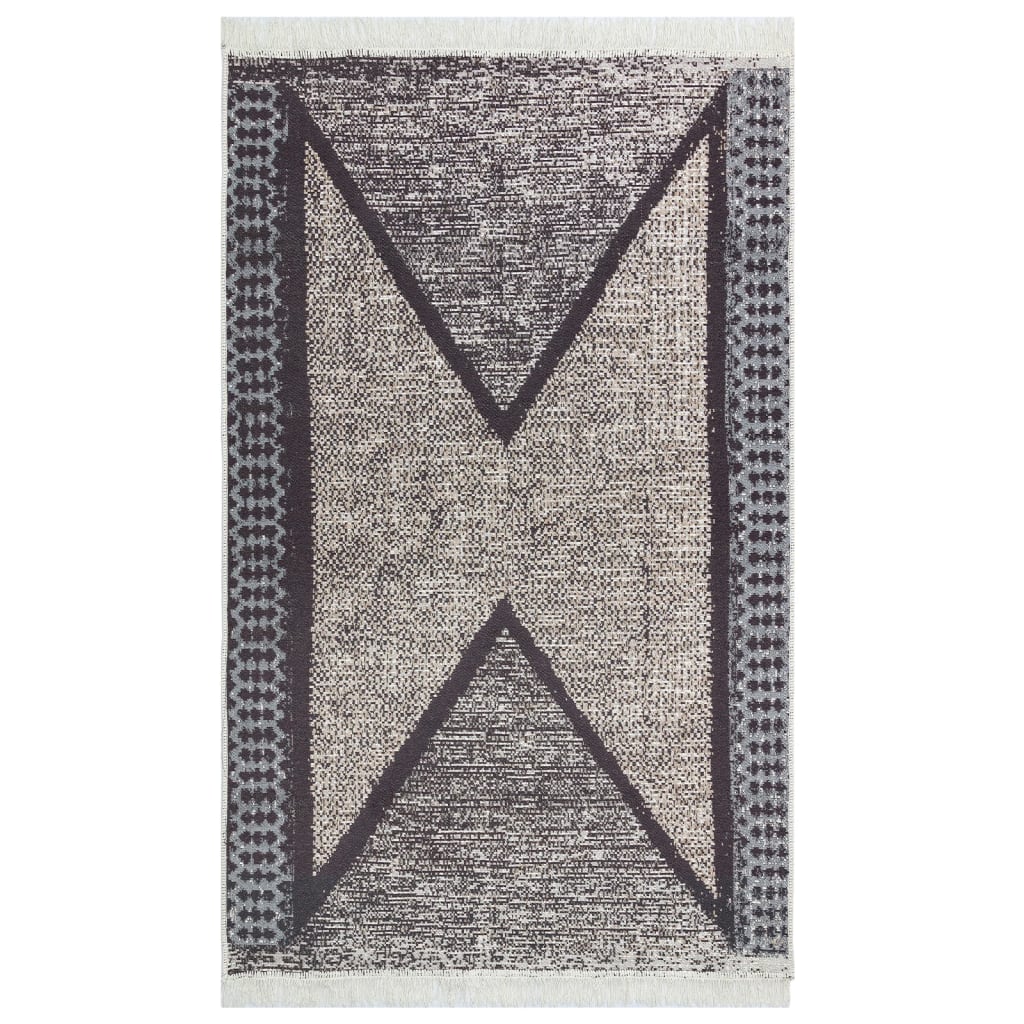Tapis coton noir et gris - 160 x 230 cm - number 2.