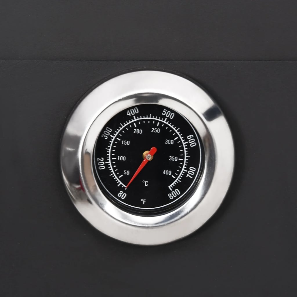 Udendørs pizzaovn med 2 ildfaste sten kulfyret - number 6.