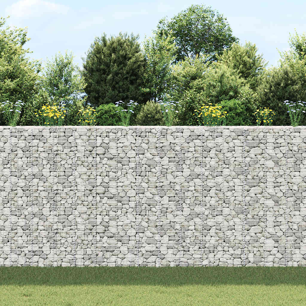 Gabion-high-bed 3 pcs. 30x30x200 cm iron - 30 x 30 x 200 cm (3 pieces), 1 - number 4.