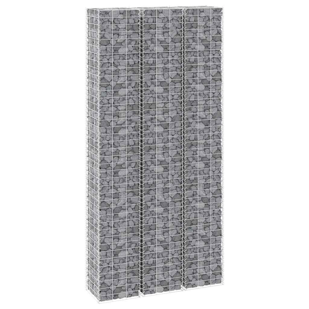 Gabion-high-bed 3 pcs. 30x30x200 cm iron - 30 x 30 x 200 cm (3 pieces), 1 - number 6.