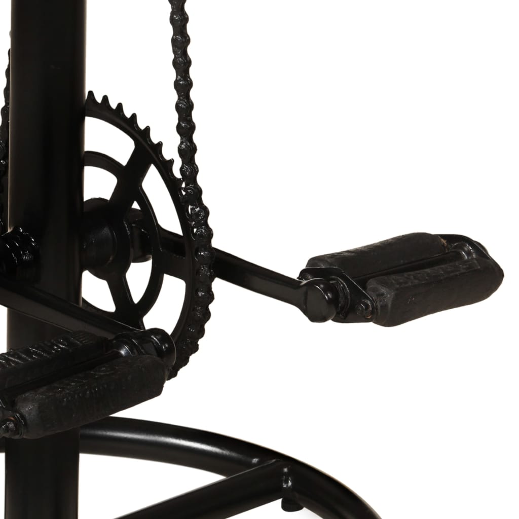 Hokery barowe 2 szt. lite drewno mango - number 9.