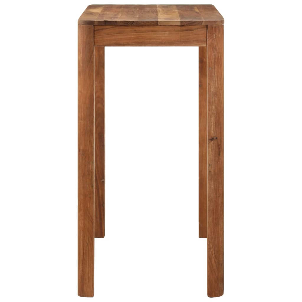 Barbord 110x55x106 cm massivt akacietræ med honningfinish - number 3.