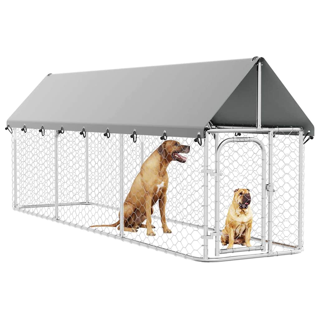 Cage pour chien d'extérieur avec toit - 400 x 100 x 150 cm, 1 - number 5.