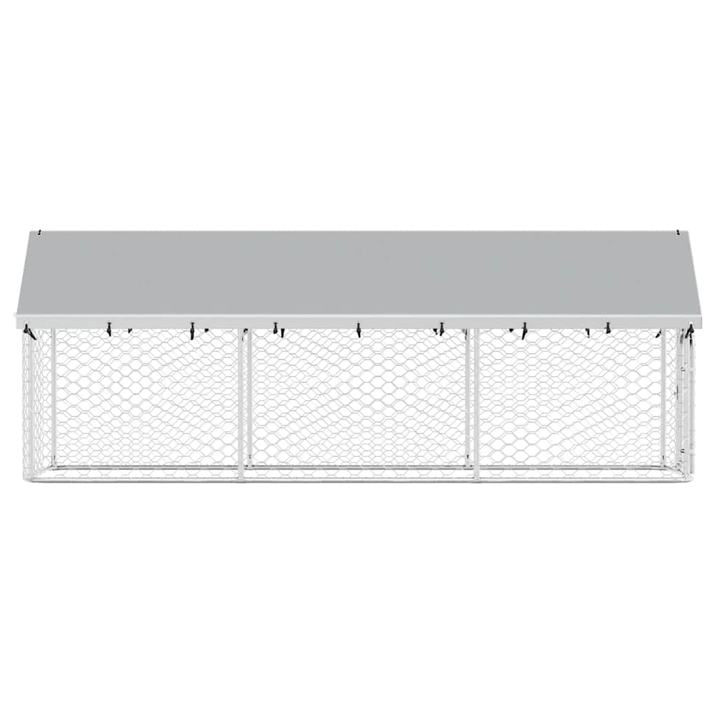 Cage pour chien d'extérieur avec toit - 400 x 100 x 150 cm, 1 - number 8.