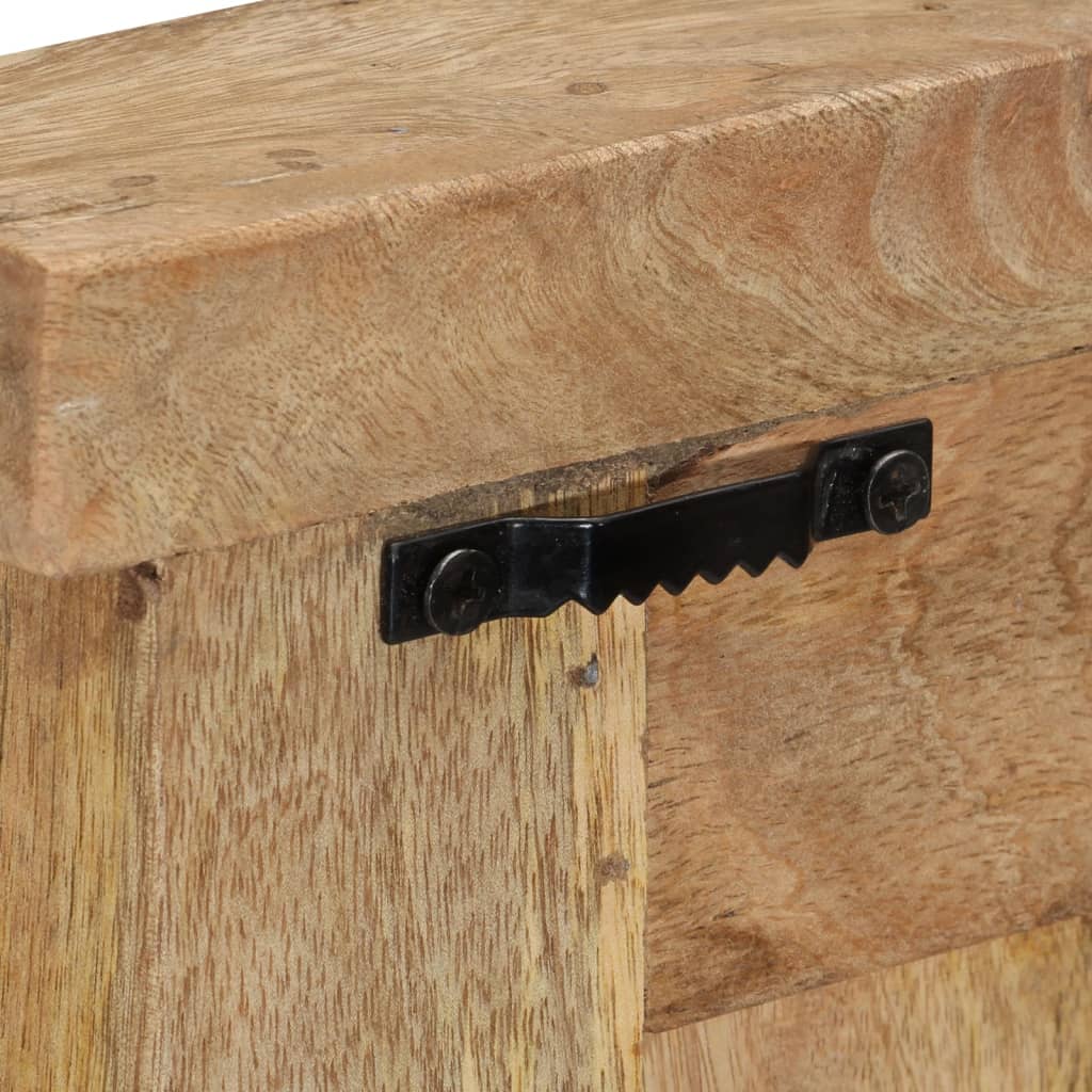 Knagerækker 2 stk. 38x100 cm massivt mangotræ - number 8.