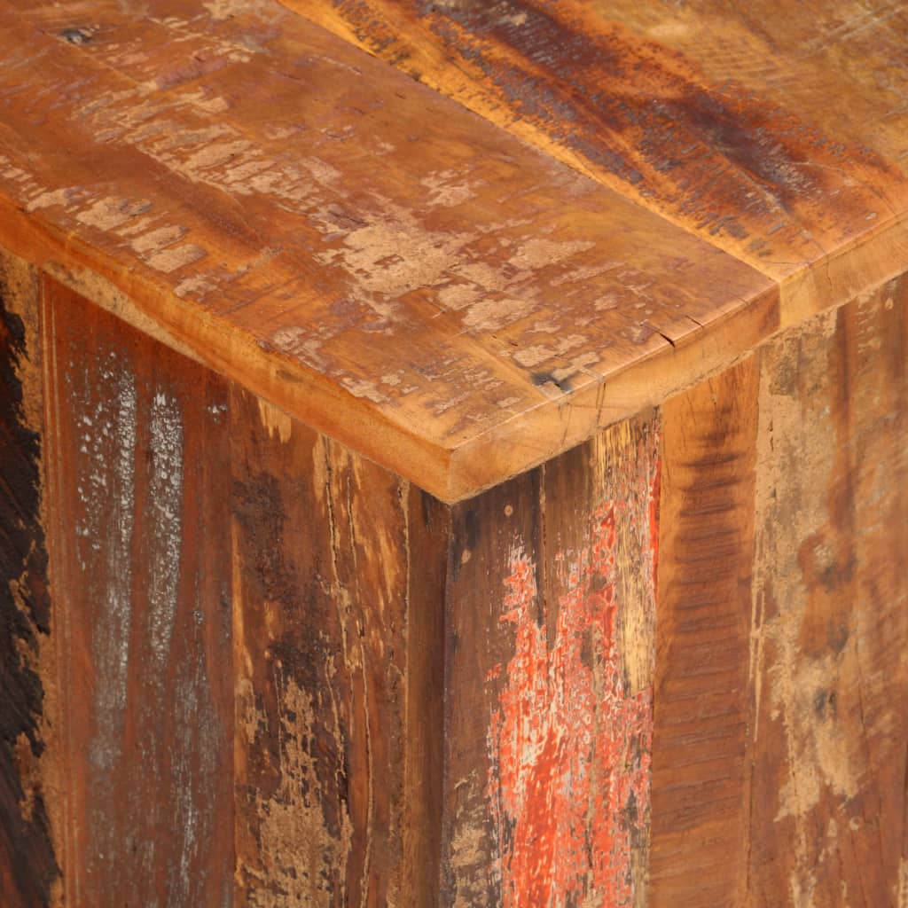 Tv-bord 110x30x40 cm massivt genbrugstræ - number 5.