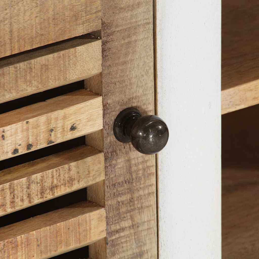 Tv-bord 110x30x40 cm massivt mangotræ - number 7.