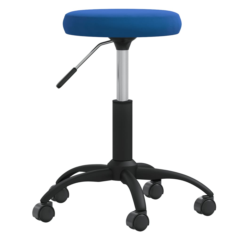 Massagetaburet fløjl - blå - number 1.