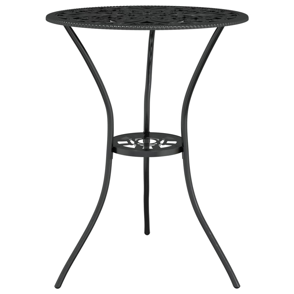 Bistro set 3 komada lijevani aluminij - crni, 1 - number 3.