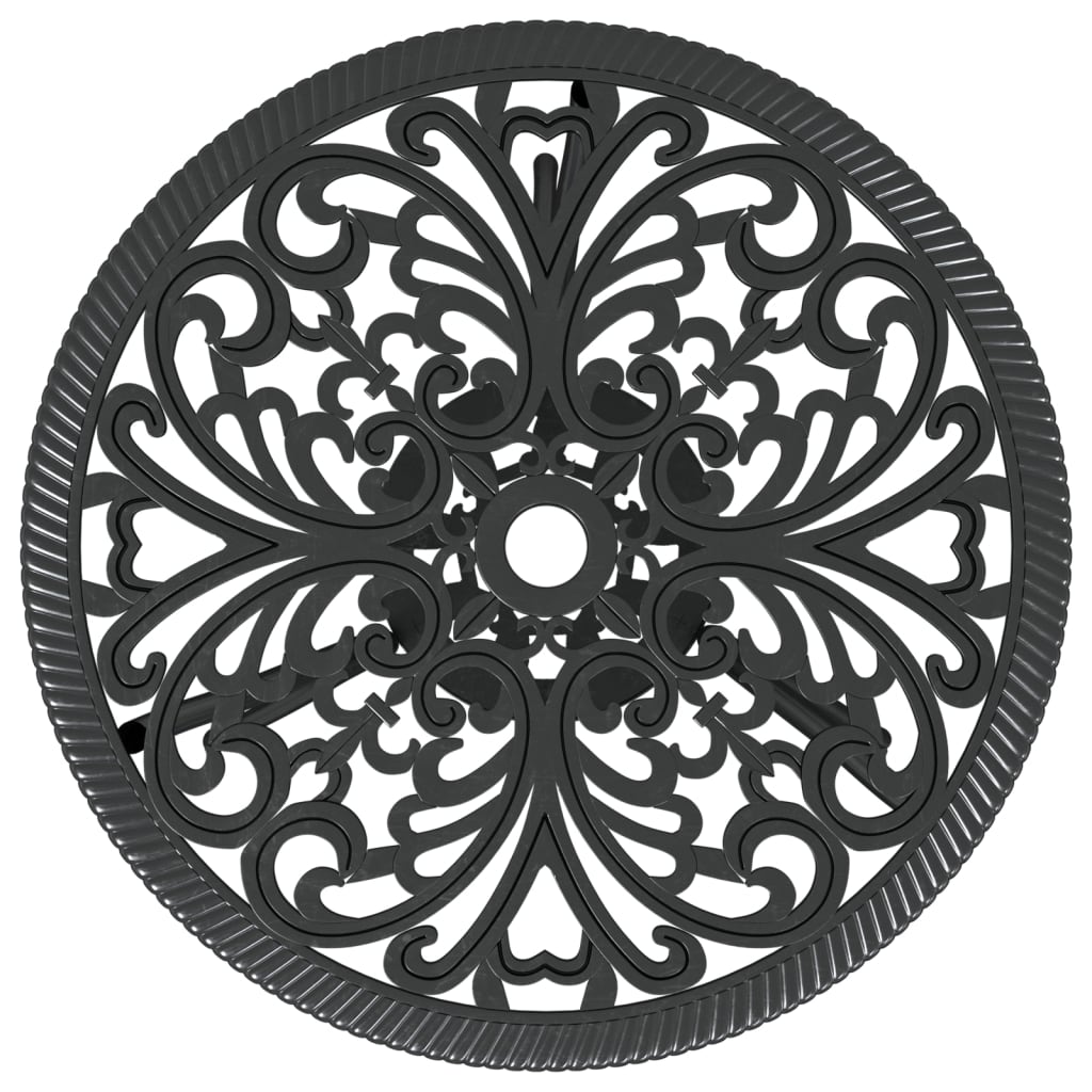 Bistro set 3 komada lijevani aluminij - crni, 1 - number 5.