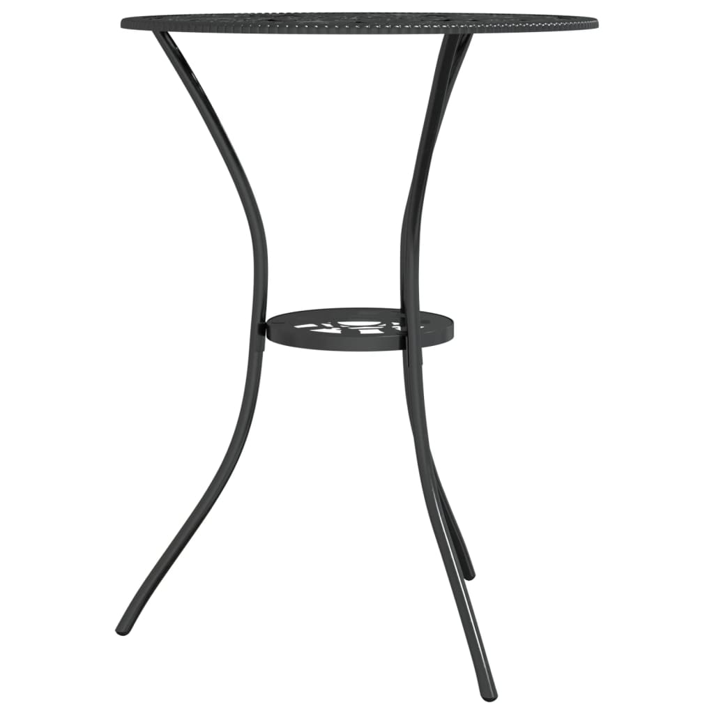 Bistro set 3 komada lijevani aluminij - crni, 1 - number 4.