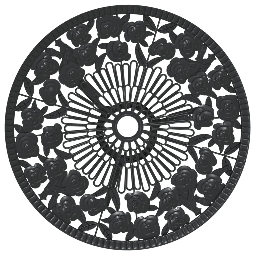 Bistrosett 3 deler støpt aluminium sort - number 4.