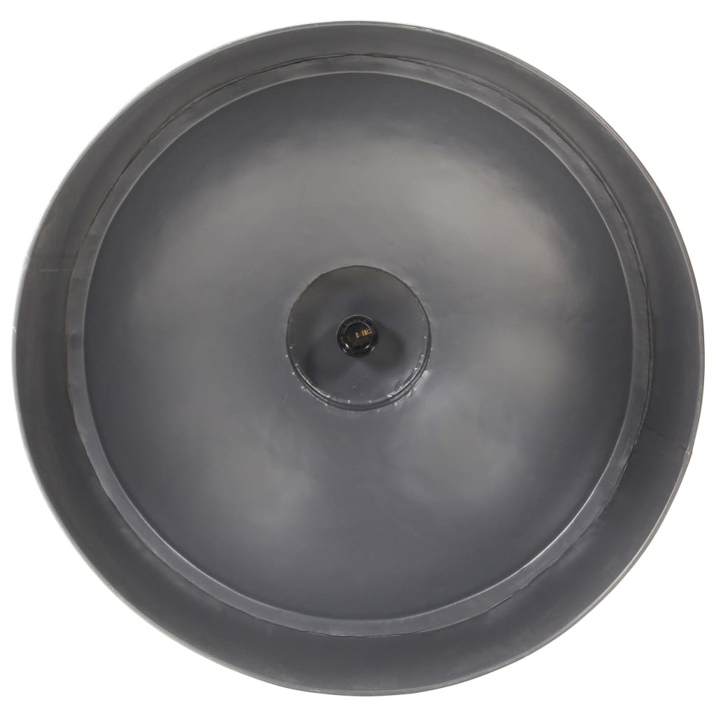 Lampe suspension industrielle 32 cm e27 gris - number 5.