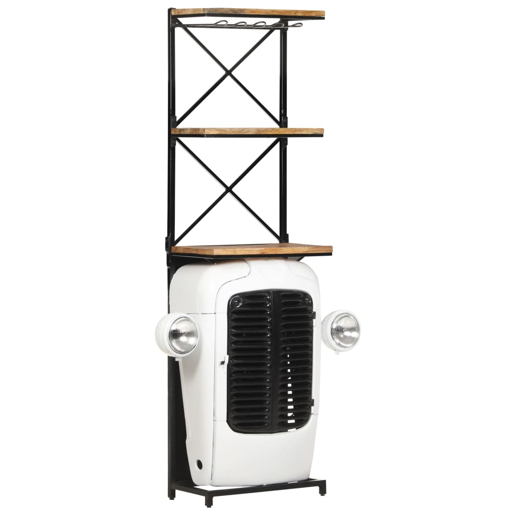 Vinski ormar u dizajnu traktora 49x31x172 cm ru mango stablo bijelo - number 10.