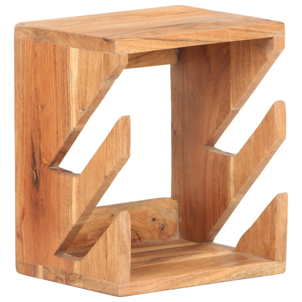 Væghængt skateboardstativ 25x20x30 cm massivt akacietræ - number 11.