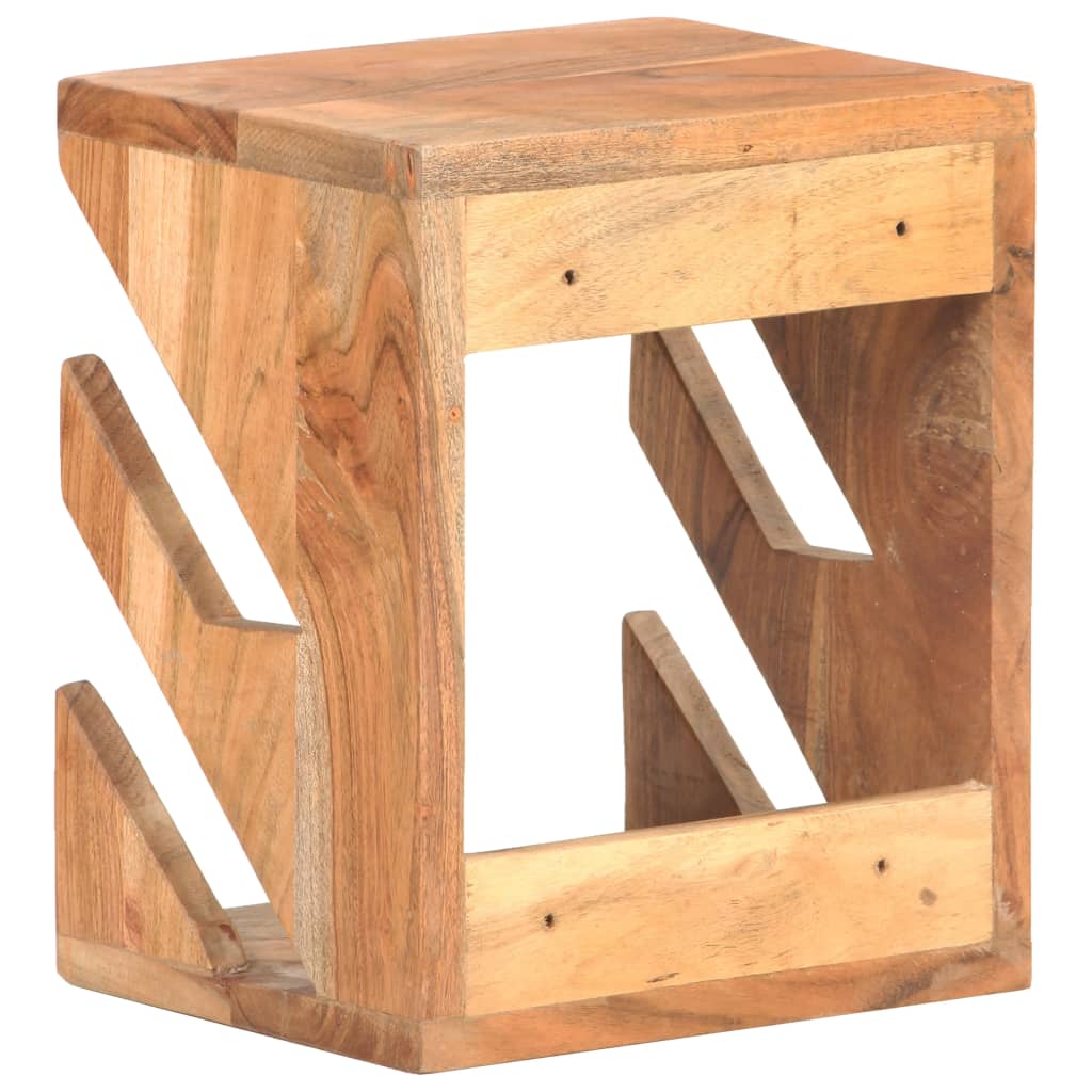 Væghængt skateboardstativ 25x20x30 cm massivt akacietræ - number 4.