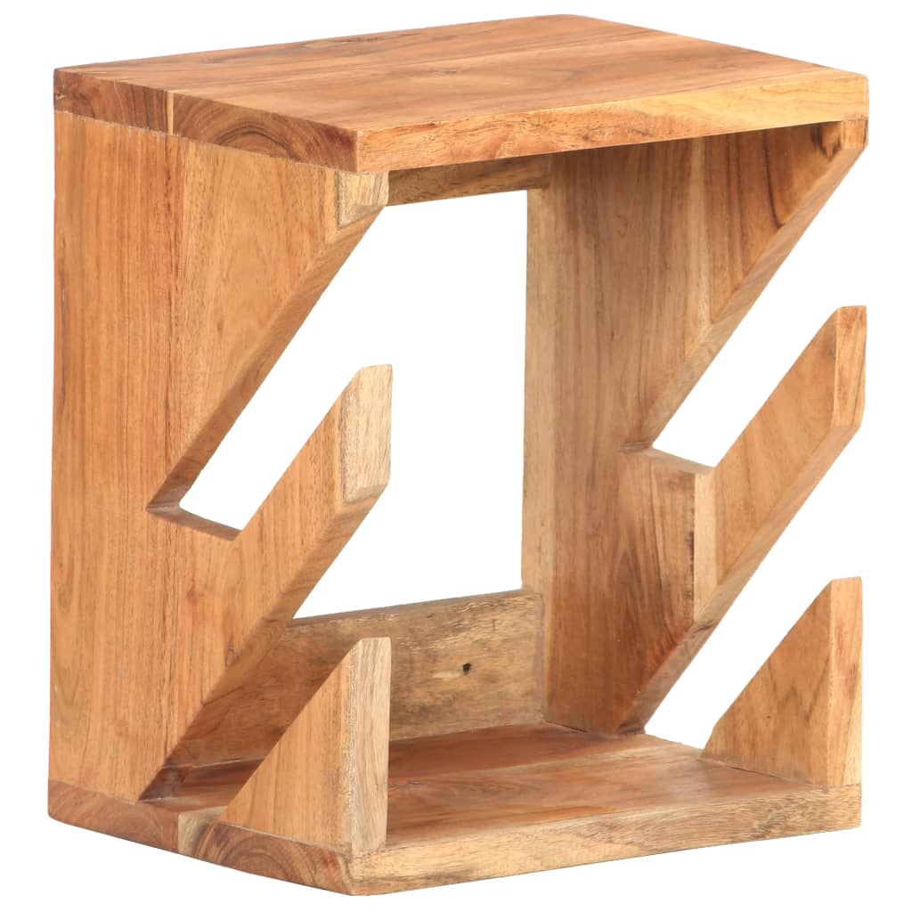 Væghængt skateboardstativ 25x20x30 cm massivt akacietræ - number 9.