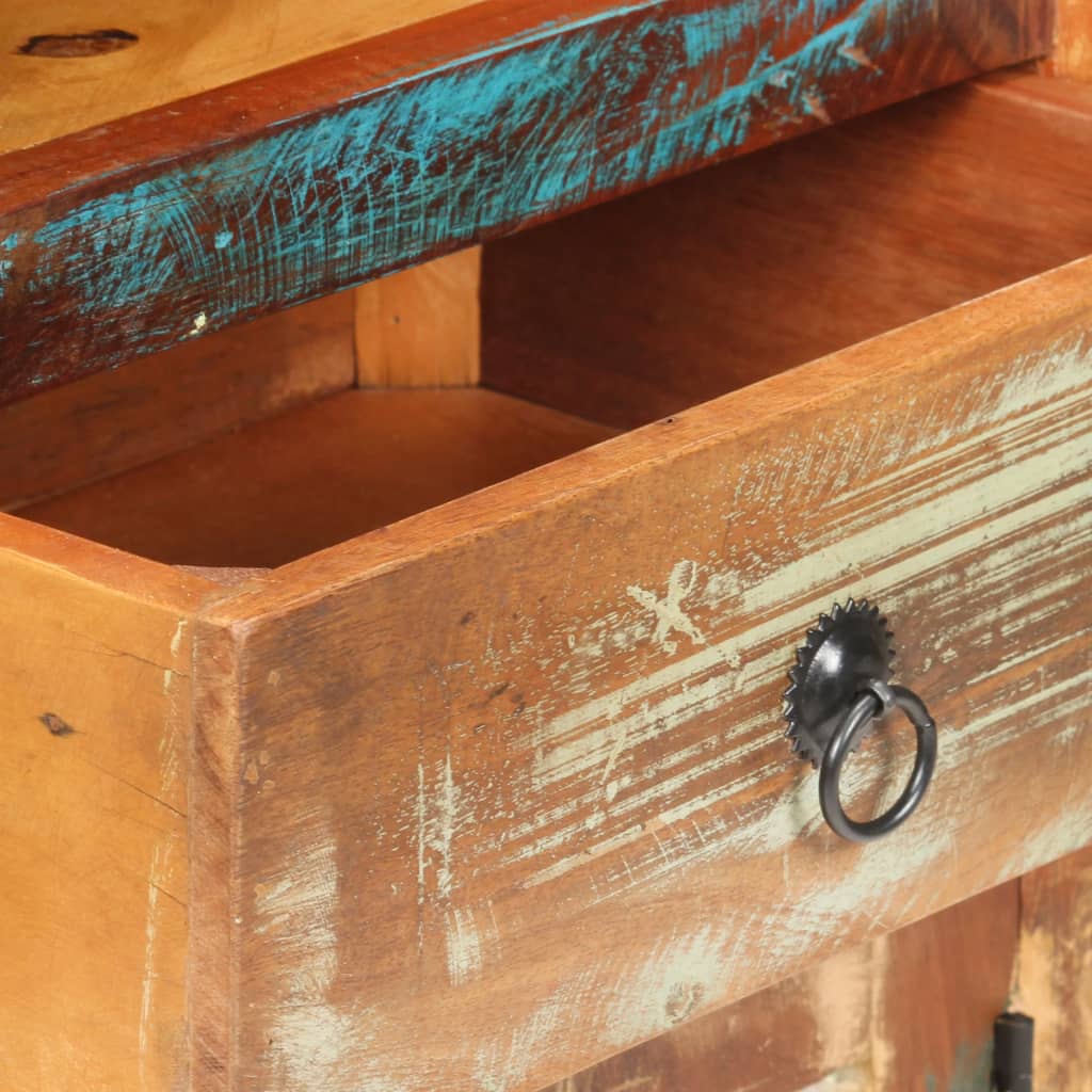 Højskab 45x32x110 cm massivt genbrugstræ - number 7.