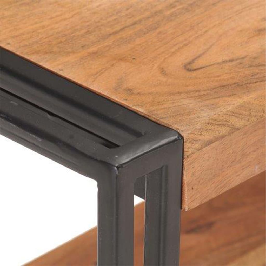 Tv-skab 150x30x40 cm massivt akacietræ - number 4.