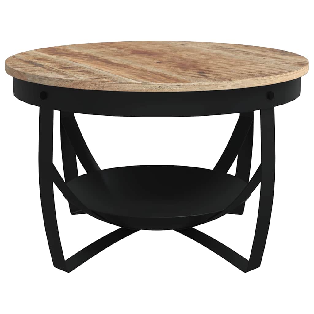 Stolik kawowy ø68x43 cm surowe drewno mango - number 4.