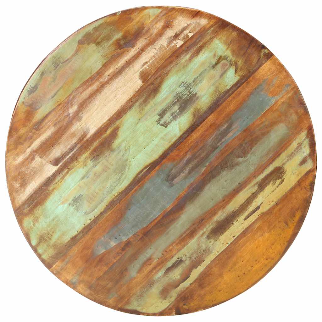 Sofabord ø68x43 cm massivt genbrugstræ - number 7.