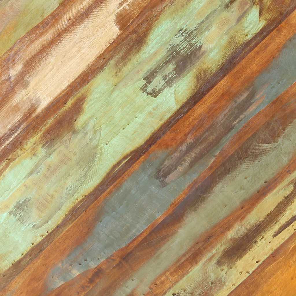 Sofabord ø68x43 cm massivt genbrugstræ - number 10.