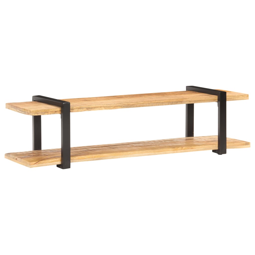 Tv-skåp 160x40x40 cm massivt grovt mangoträ - number 9.