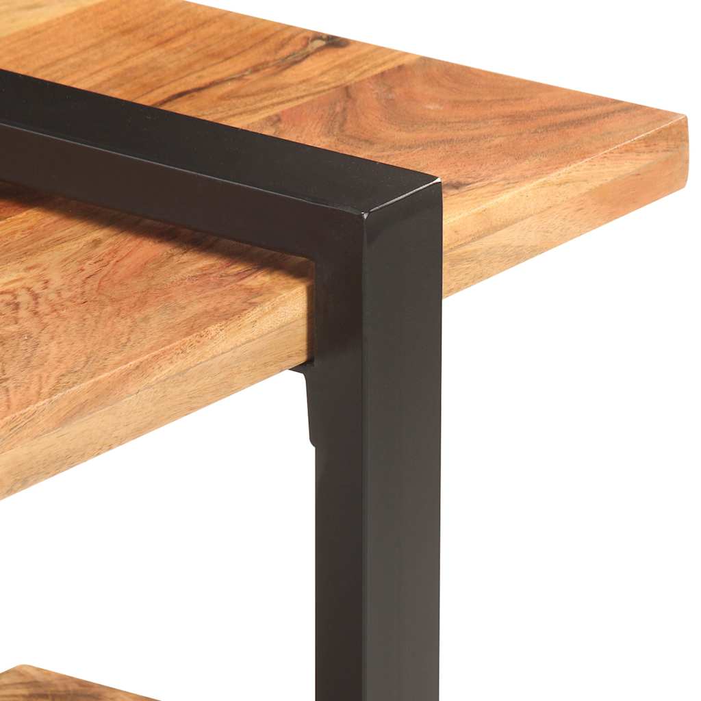 Komoda za tv 130x40x40 cm od punog bagremovog drveta - number 4.