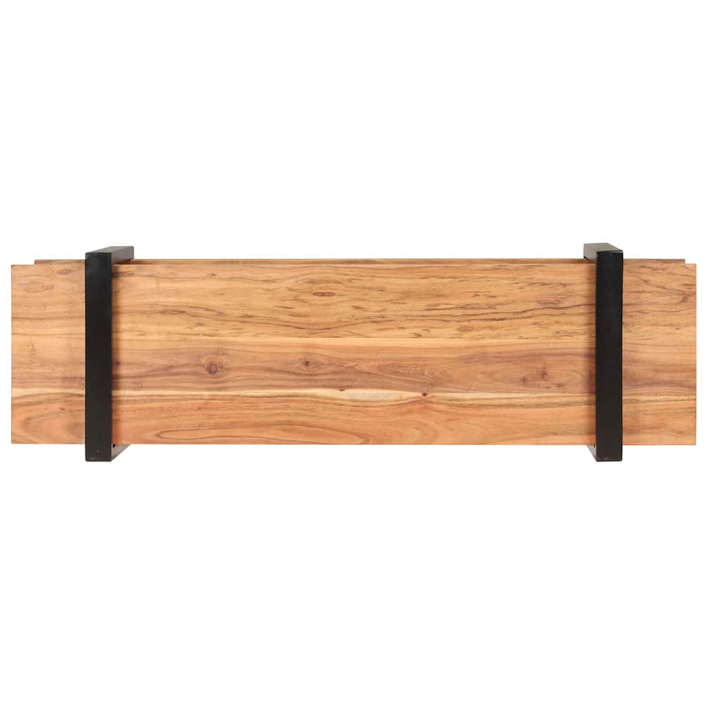 Komoda za tv 130x40x40 cm od punog bagremovog drveta - number 3.