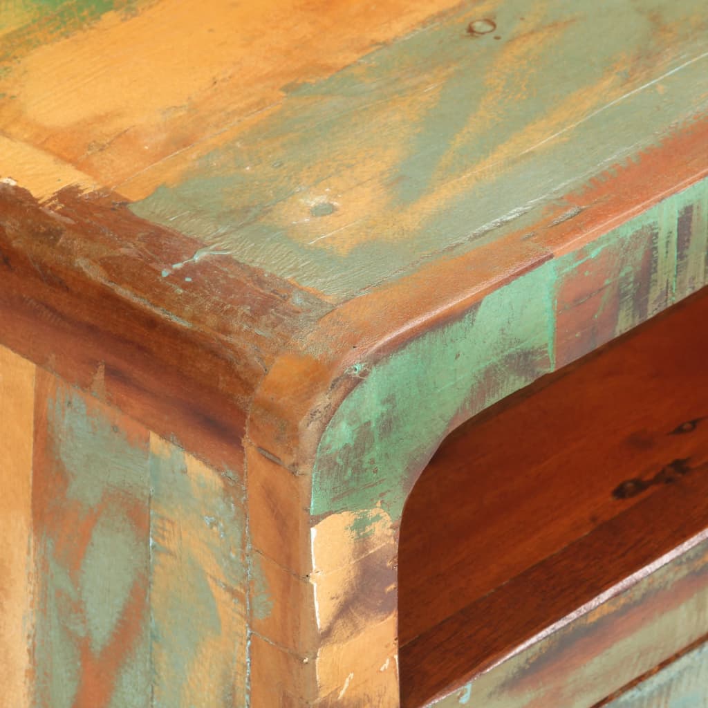 Tv cabinet 117x30x41 cm solid recycled wood - number 4.