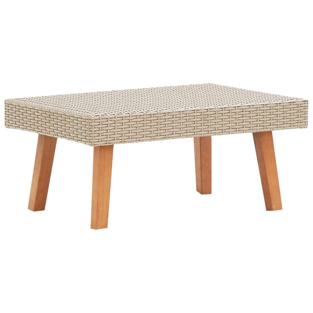 Udendørs sofabord polyrattan beige - number 1.