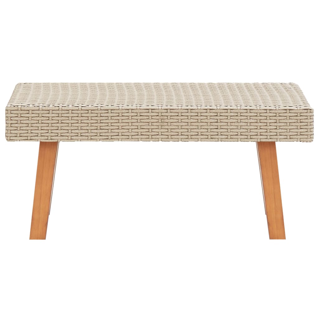 Udendørs sofabord polyrattan beige - number 2.